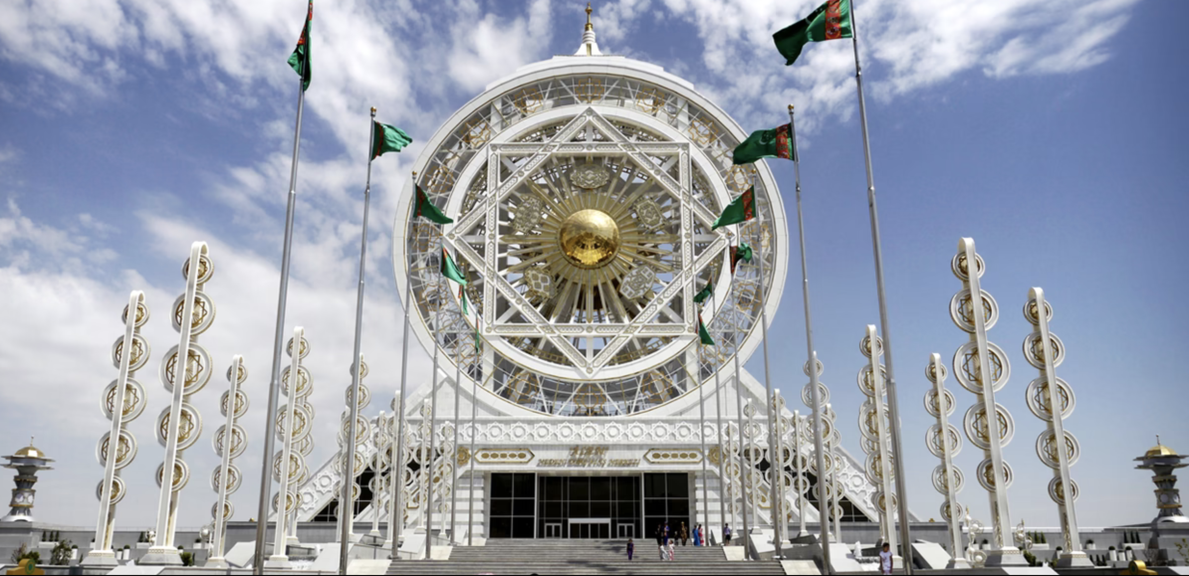 Turkmenistan is not a typical tourist destination! shgabat was recently noted by the Guinness Book of World Records as having the most white marble-clad buildings in the world